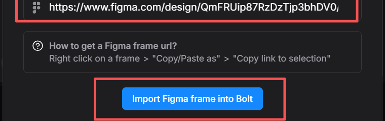 粘贴链接后导入 Figma frame