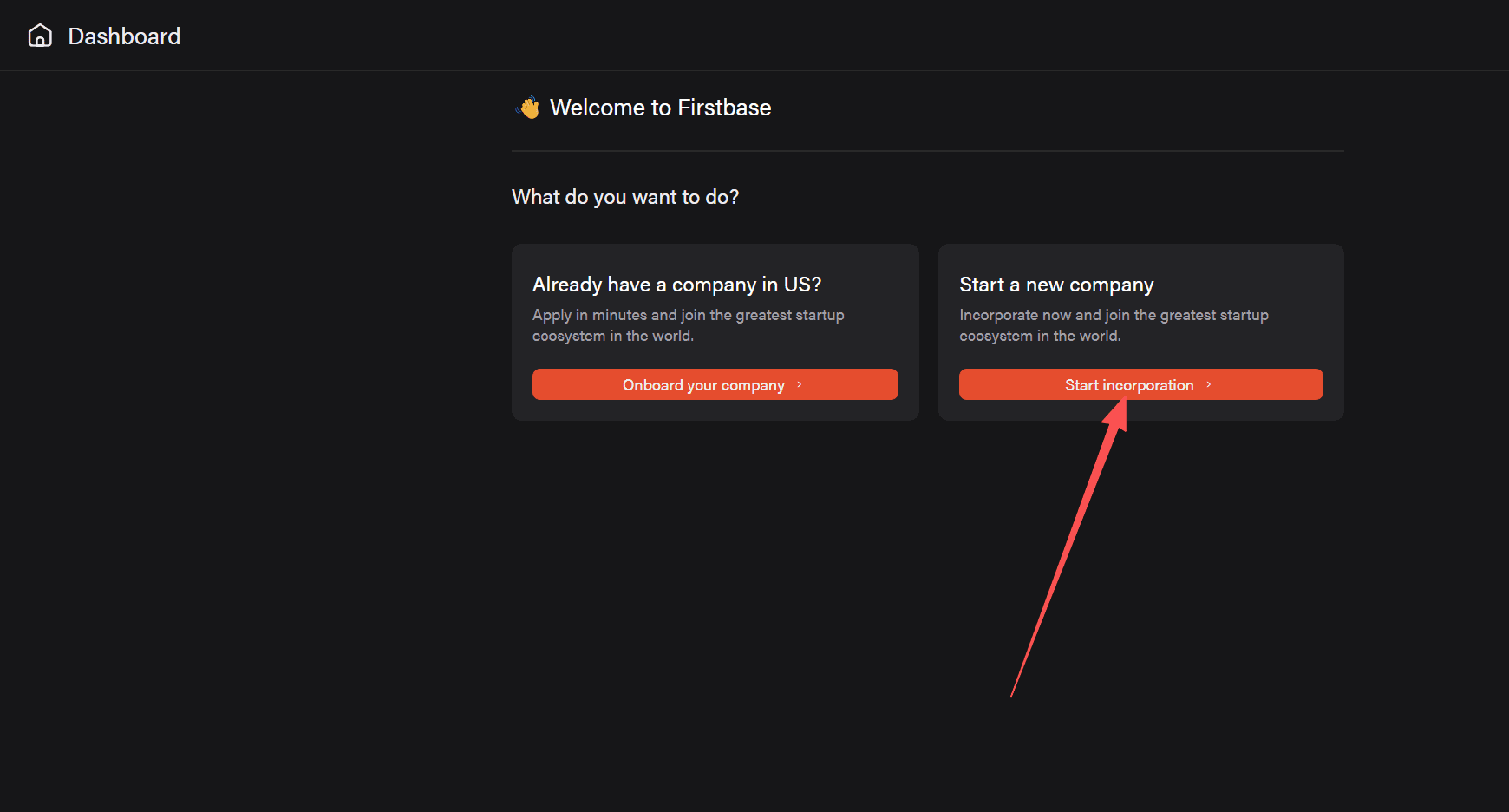 我从 Start a new company 进入注册流程
