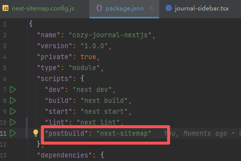 我当时在 package.json 加入 postbuild